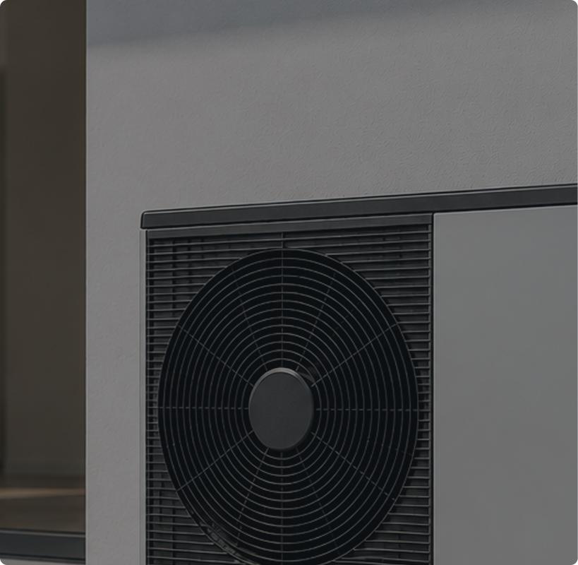 Heat pumps and gas boilers illustration